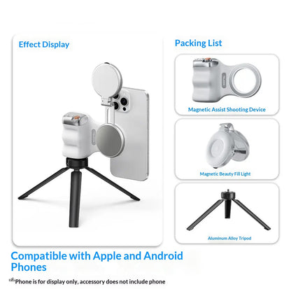 Magnetic Photography Handle Wireless Bluetooth Camera Aid