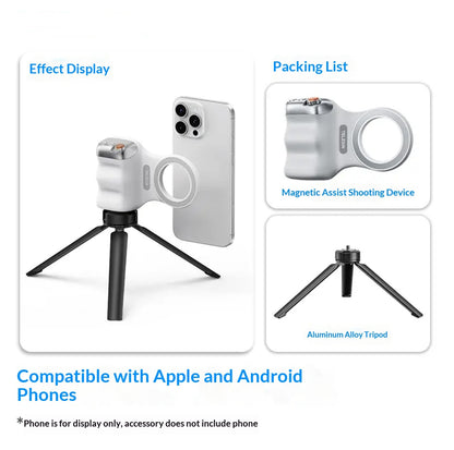 Magnetic Photography Handle Wireless Bluetooth Camera Aid